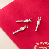 999 Silver Baby Spoon Letter Charms DIY Jewelry Findings
