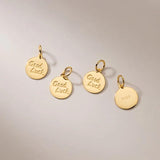 925 Silver Good Luck Letter Charms for DIY Jewelry Making
