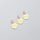 925 Silver Good Luck Letter Charms for DIY Jewelry Making