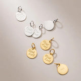 925 Silver Good Luck Letter Charms for DIY Jewelry Making