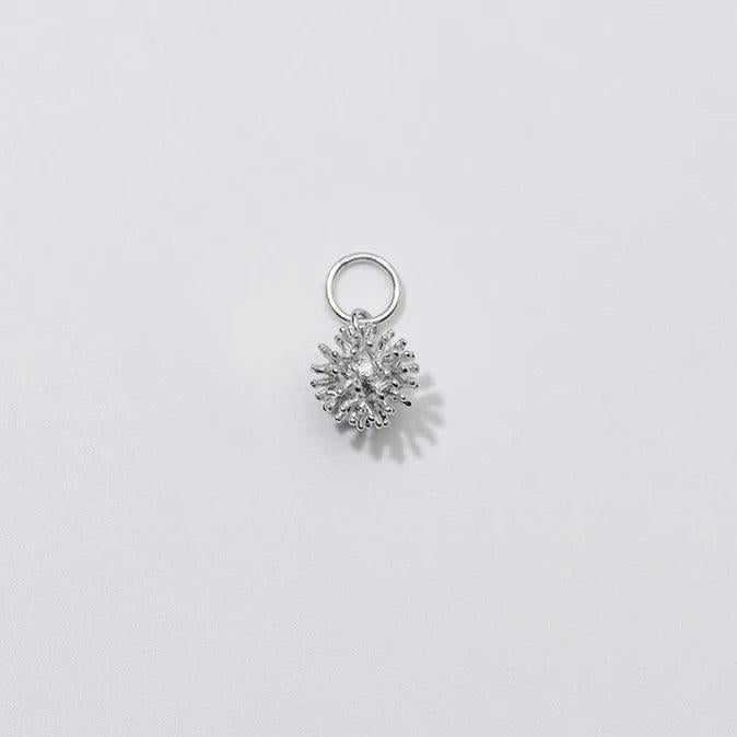 925 Silver Dandelion Charm for DIY Necklace