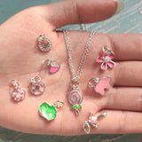 925 Silver Colorful Zircon Charms for DIY Jewelry Making