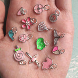 925 Silver Colorful Zircon Charms for DIY Jewelry Making