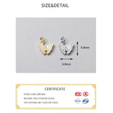 Romantic 925 Silver Zircon Butterfly Charms DIY Necklace Decoration