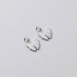 Romantic 925 Silver Zircon Butterfly Charms DIY Necklace Decoration