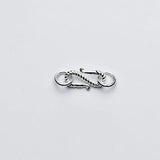 925 Silver S Connection Buckle Charm for DIY Jewelry Necklace Gift