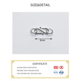 925 Silver S Connection Buckle Charm for DIY Jewelry Necklace Gift