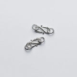 925 Silver S Connection Buckle Charm for DIY Jewelry Necklace Gift