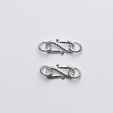 925 Silver S Connection Buckle Charm for DIY Jewelry Necklace Gift