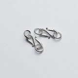 925 Silver S Connection Buckle Charm for DIY Jewelry Necklace Gift