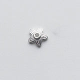 925 Silver Flower Bead Caps DIY Jewelry Accessory