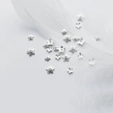 925 Silver Flower Bead Caps DIY Jewelry Accessory