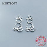 925 Sterling Silver Cat Charms for DIY Jewelry