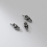 925 Sterling Silver Flower Leaf Necklace Charms S925 Silver Bracelets Pendant