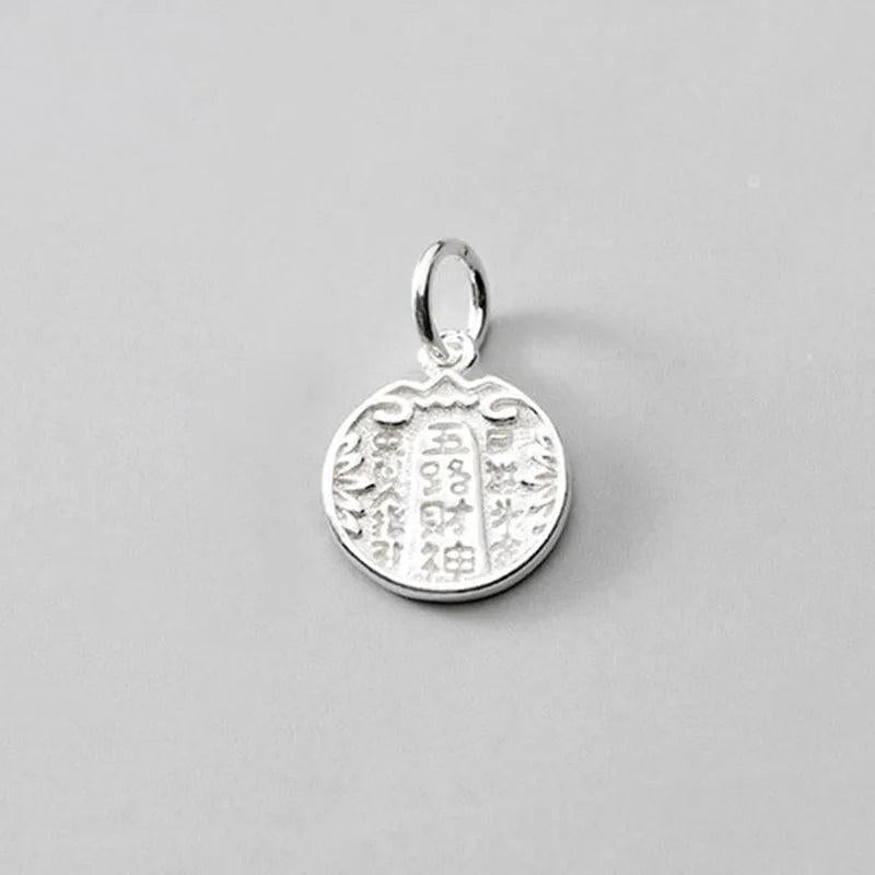 925 Silver Chinese Charms for DIY Necklace Gift