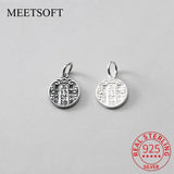 925 Silver Chinese Charms for DIY Necklace Gift
