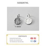 925 Silver Chinese Charms for DIY Necklace Gift