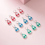 925 Sterling Silver Drop Water Tree Pattern Charms