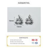 925 Sterling Silver Crab Charm for DIY Jewelry Necklace Bracelet Gift