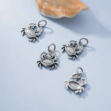 925 Sterling Silver Crab Charm for DIY Jewelry Necklace Bracelet Gift