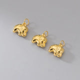 925 Silver Elephant Bell Charms Dangler Pendant for Bracelets Necklace