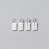 925 Silver Letter Charms for DIY Necklace Bracelet