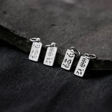 925 Silver Letter Charms for DIY Necklace Bracelet