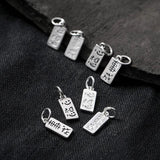 925 Silver Letter Charms for DIY Necklace Bracelet