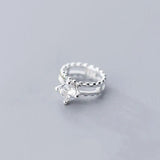 925 Sterling Silver Zircon Charms for Jewelry DIY
