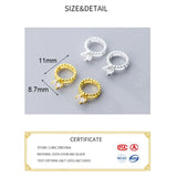 925 Sterling Silver Zircon Charms for Jewelry DIY