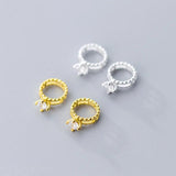 925 Sterling Silver Zircon Charms for Jewelry DIY