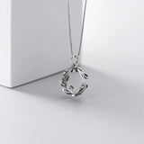 925 Sterling Thai Silver Leaves Charms for Necklace DIY Decoration