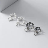 925 Sterling Thai Silver Leaves Charms for Necklace DIY Decoration