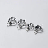 925 Sterling Thai Silver Leaves Charms for Necklace DIY Decoration