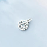 925 Silver Five-pointed Star Dangle Charms for DIY Jewelry