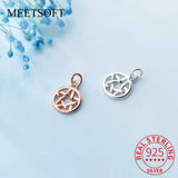 925 Silver Five-pointed Star Dangle Charms for DIY Jewelry