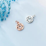 925 Silver Five-pointed Star Dangle Charms for DIY Jewelry