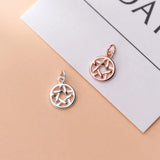 925 Silver Five-pointed Star Dangle Charms for DIY Jewelry