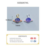 925 Sterling Silver Colorful Plant Charms DIY Jewelry Necklace Bracelet