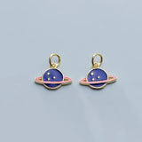 925 Sterling Silver Colorful Plant Charms DIY Jewelry Necklace Bracelet
