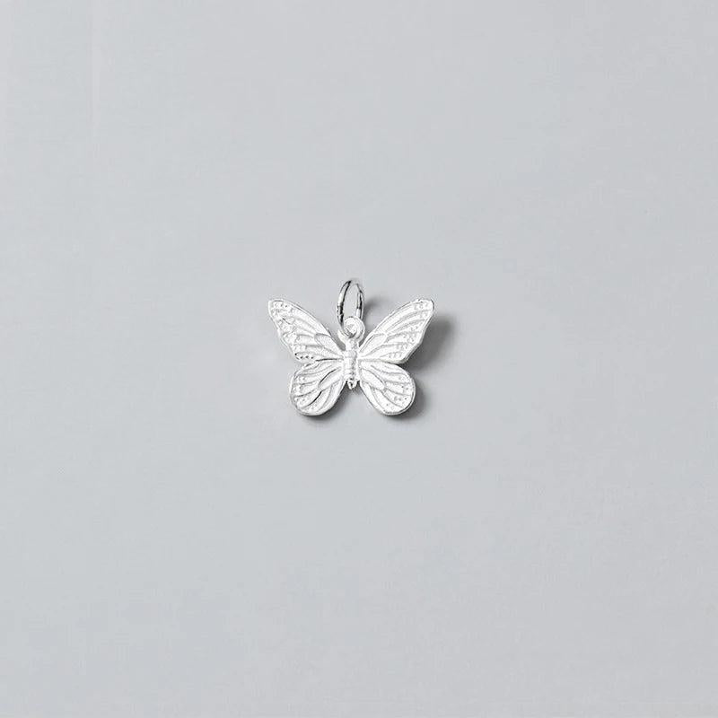 Romantic 925 Silver Butterfly Charms for DIY Necklace Bracelet