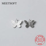 Romantic 925 Silver Butterfly Charms for DIY Necklace Bracelet