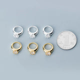 925 Sterling Silver Zircon Pendant Charms DIY Jewelry Lovely Decoration