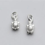 S925 Sterling Silver Little Turtle DIY Necklace Making Finding