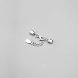 925 Sterling Silver Connection Buckle Charms DIY Jewelry Necklace Bracelet Gift
