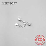 925 Sterling Silver Connection Buckle Charms DIY Jewelry Necklace Bracelet Gift