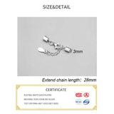 925 Sterling Silver Connection Buckle Charms DIY Jewelry Necklace Bracelet Gift