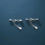 925 Sterling Silver Connection Buckle Charms DIY Jewelry Necklace Bracelet Gift