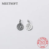 925 Sterling Silver Hollow Stars Charms DIY Necklace Decoration