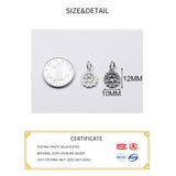 925 Sterling Silver Hollow Stars Charms DIY Necklace Decoration